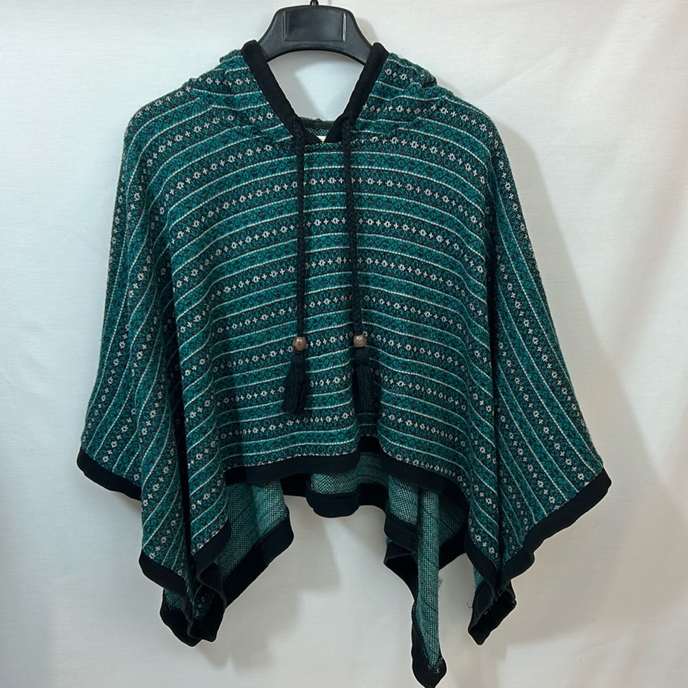 Poncho Style Hoodie Sweater